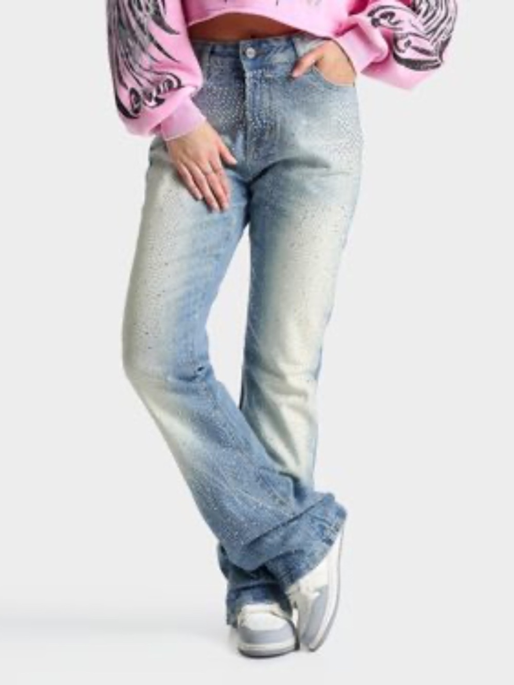 Women's Smoke Rise Ruby Rhinestone High-Rise Bootcut Jeans